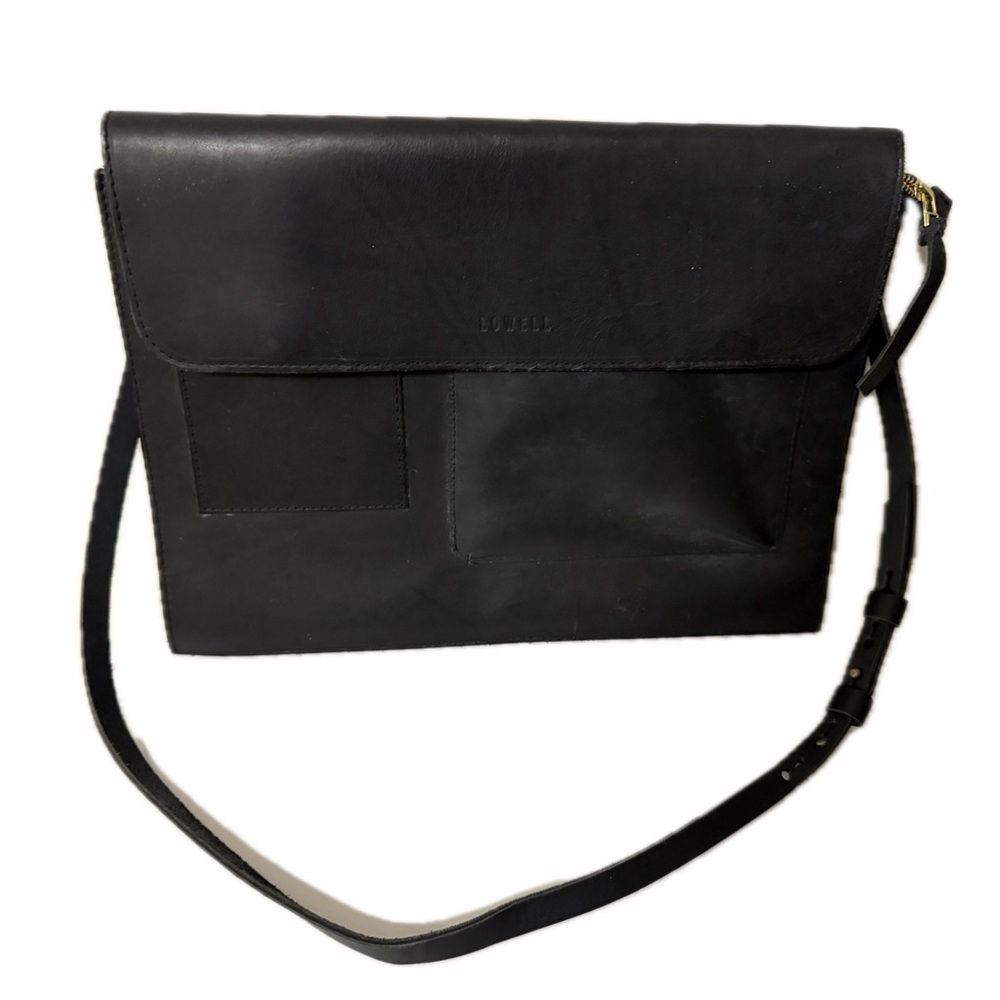 Lowell MTL Full-Grain Leather Messenger Bag, Designed & Handcrafted in Montreal